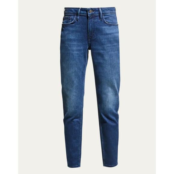 Lafayette 148 New York Mercer Dark Blue Empire Indigo Jeans 6 EUC - Picture 1 of 10